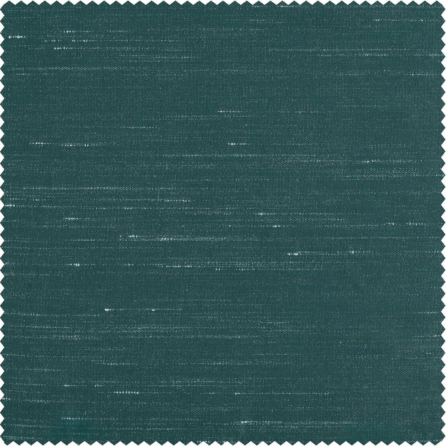 Peacock Vintage Textured Faux Dupioni Silk Swatch - HalfPriceDrapes.com