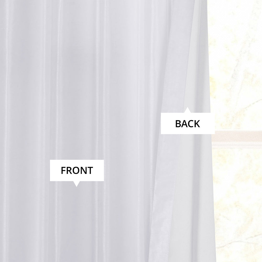 Ice French Pleat Vintage Textured Faux Dupioni Silk Blackout Curtain