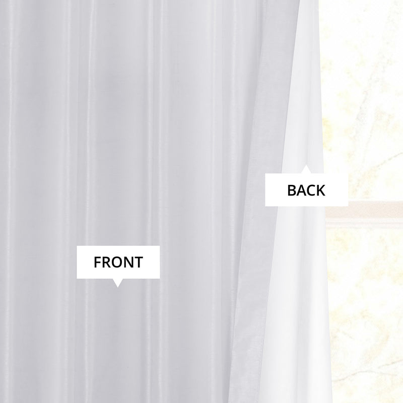 Ice French Pleat Vintage Textured Faux Dupioni Silk Blackout Curtain