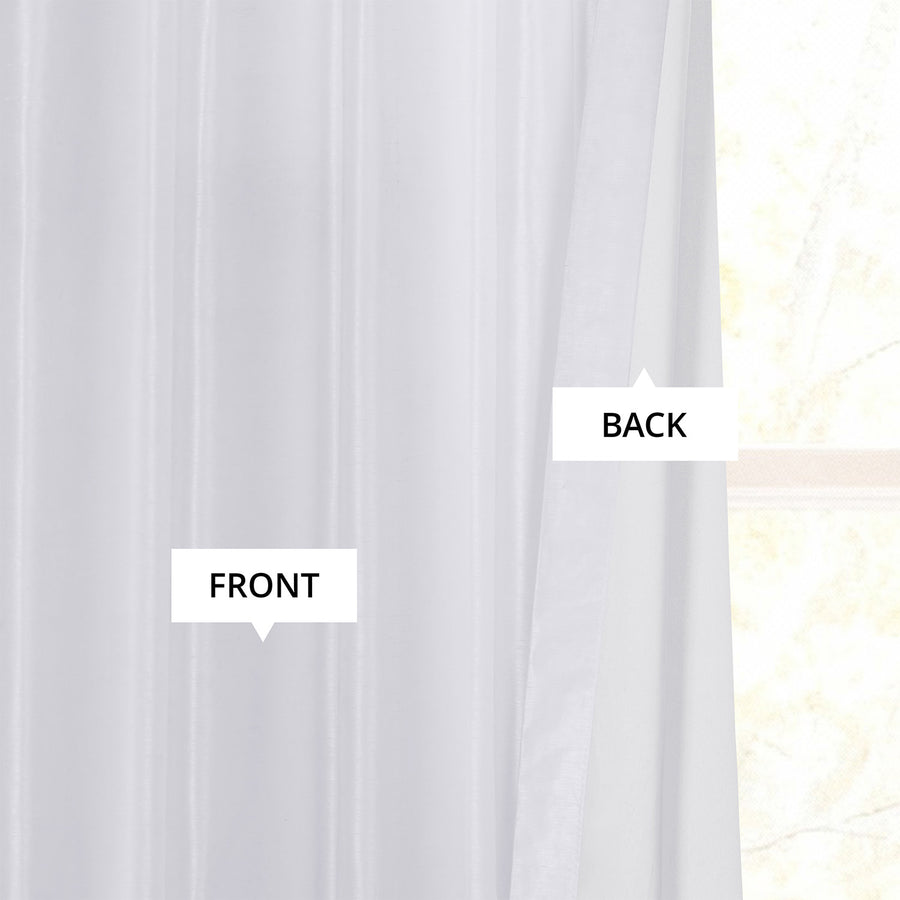 Ice French Pleat Vintage Textured Faux Dupioni Silk Blackout Curtain