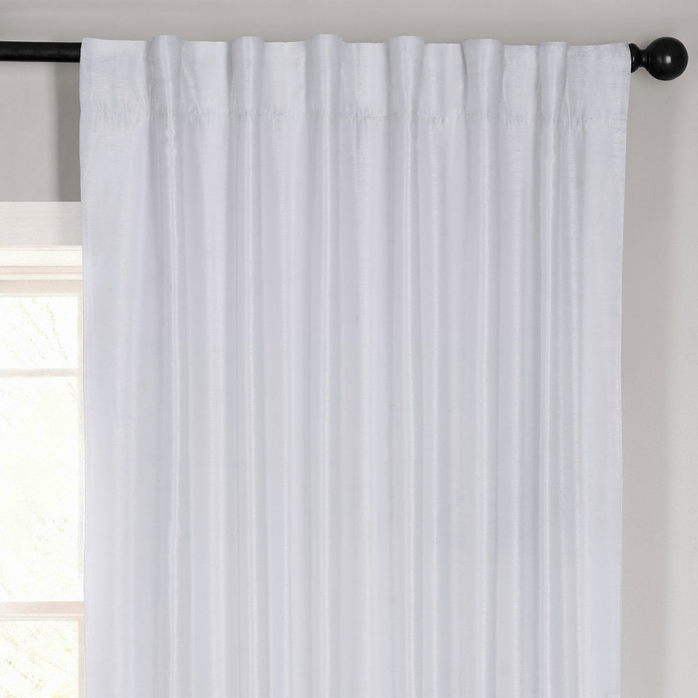 Ice Vintage Textured Faux Dupioni Silk Blackout Curtain