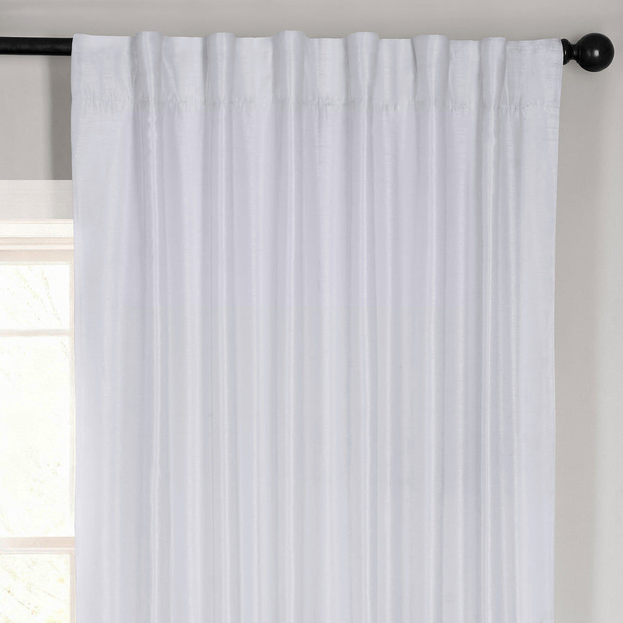 Ice Vintage Textured Faux Dupioni Silk Blackout Curtain