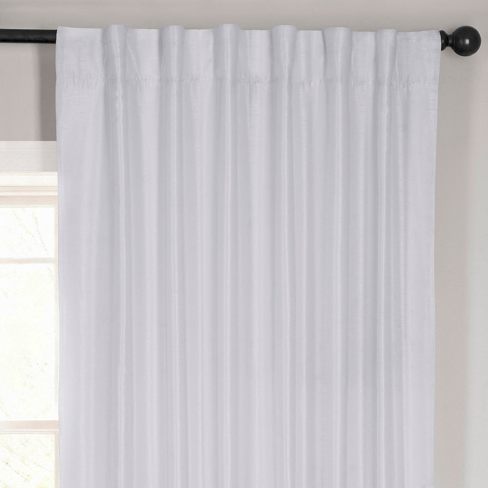 Ice Vintage Textured Faux Dupioni Silk Blackout Curtain