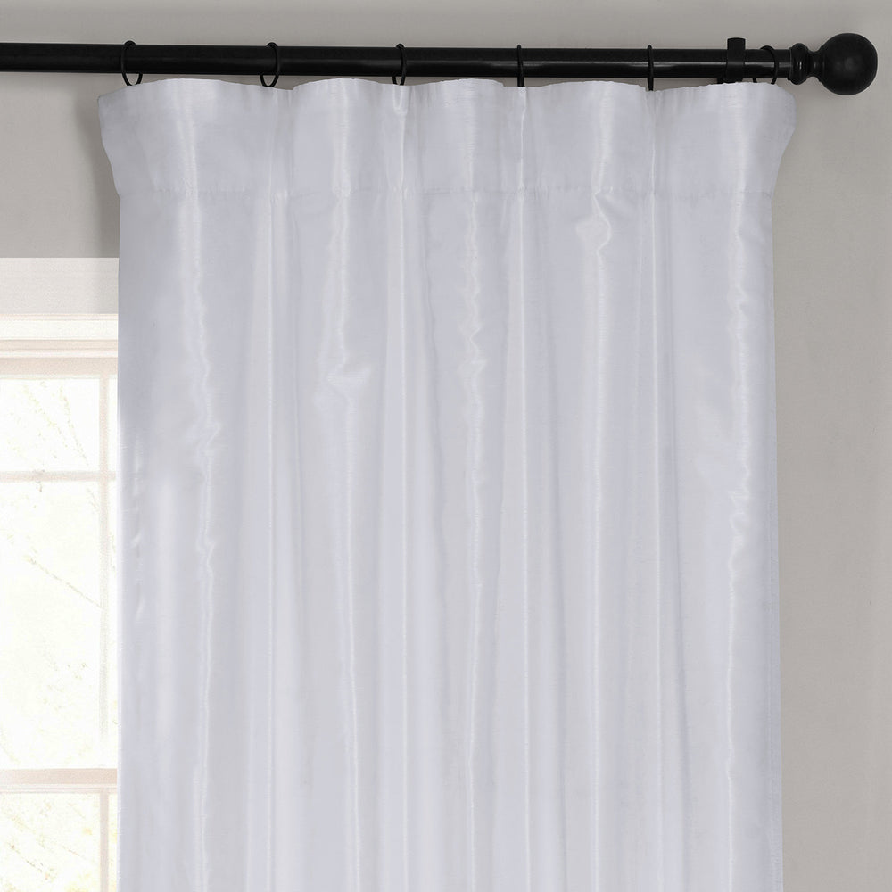 Ice Vintage Textured Faux Dupioni Silk Blackout Curtain
