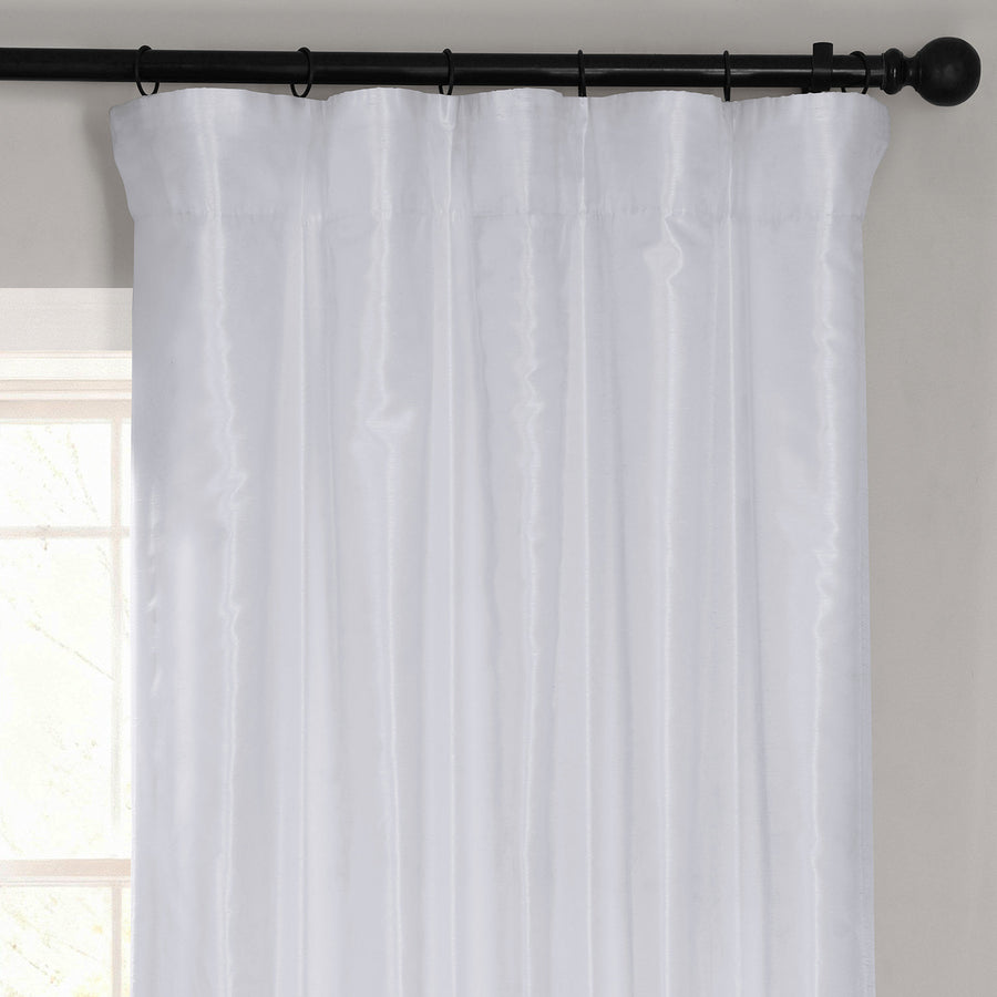 Ice Vintage Textured Faux Dupioni Silk Blackout Curtain