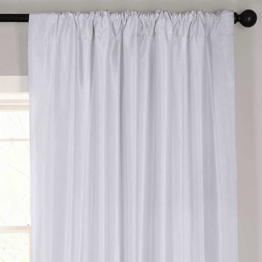 Ice Vintage Textured Faux Dupioni Silk Blackout Curtain