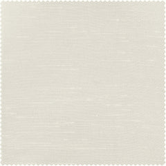 Off White Vintage Textured Faux Dupioni Silk Curtain