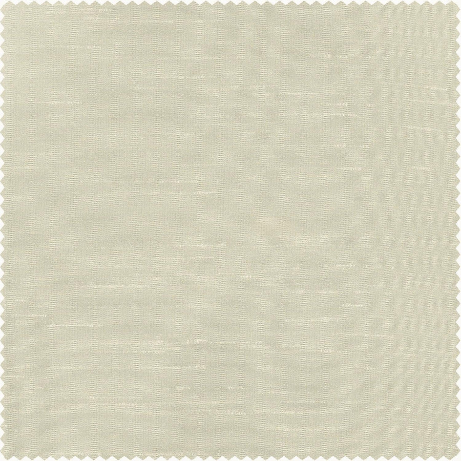 Off White Vintage Textured Faux Dupioni Silk Custom Curtain - HalfPriceDrapes.com