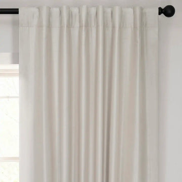 Mist Greige Vintage Textured Faux Dupioni Silk Room Darkening Curtain