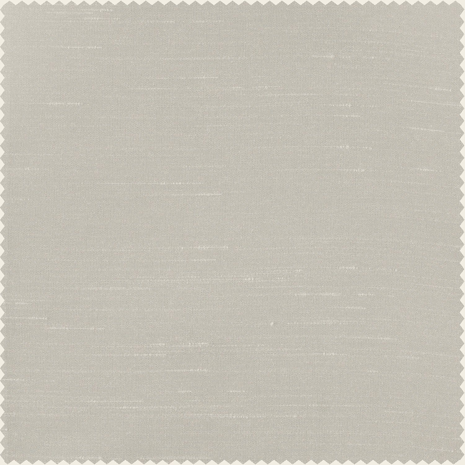 Mist Greige Vintage Textured Faux Dupioni Silk Curtain