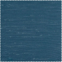 Oceanside Blue Vintage Textured Faux Dupioni Silk Swatch - HalfPriceDrapes.com