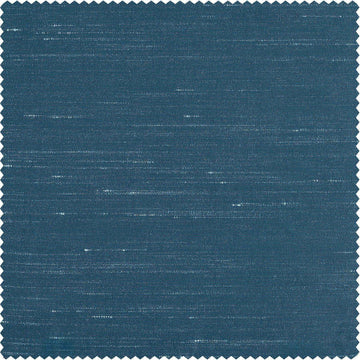 Oceanside Blue Vintage Textured Faux Dupioni Silk Swatch - HalfPriceDrapes.com