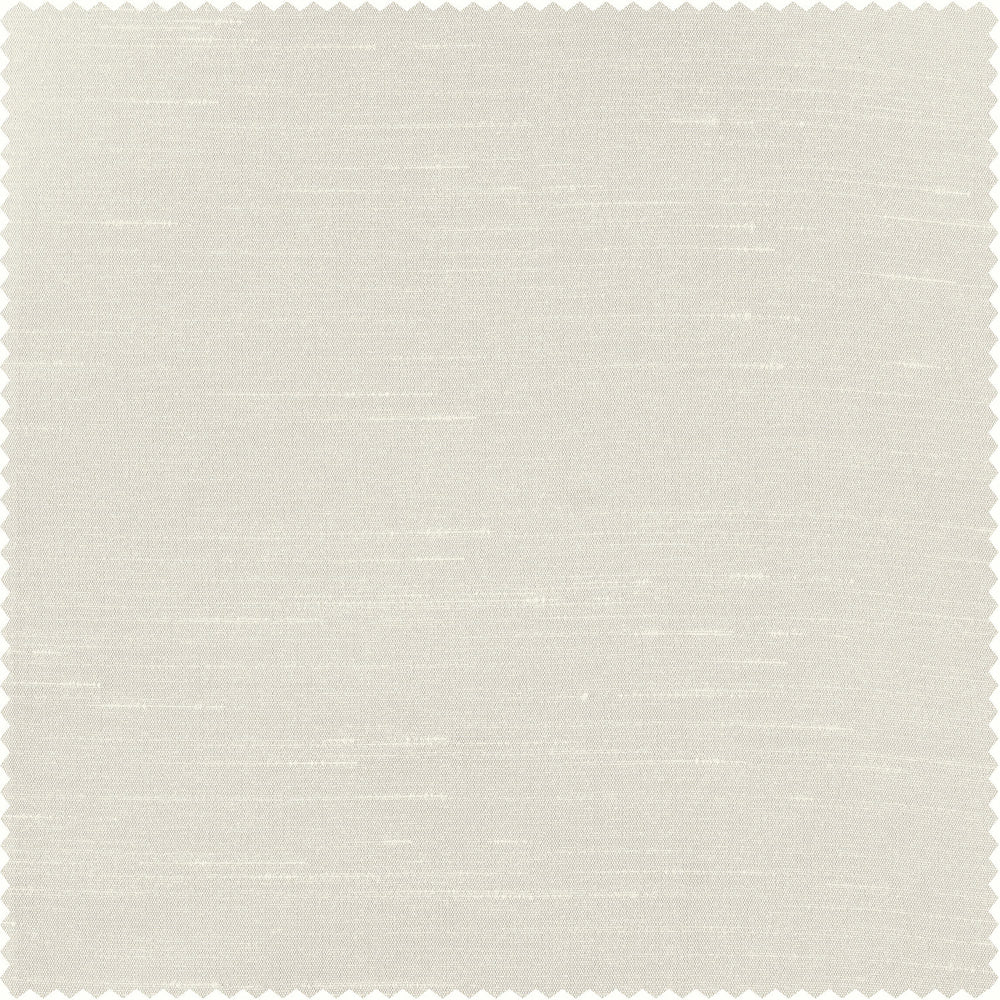 Off White Vintage Textured Faux Dupioni Silk Custom Curtain