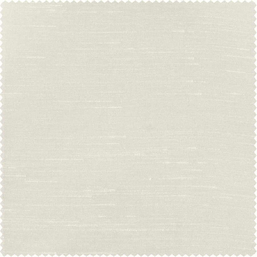 Off White Vintage Textured Faux Dupioni Silk Custom Curtain