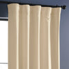Off White Vintage Textured Faux Dupioni Silk Blackout Curtain