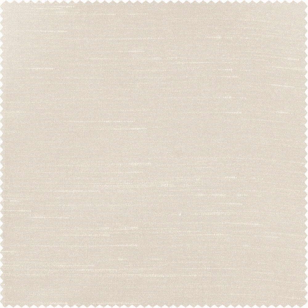 Off White Vintage Textured Faux Dupioni Silk Custom Curtain
