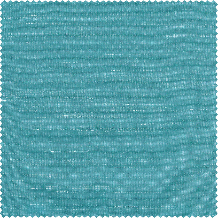 Nassau Blue Vintage Textured Faux Dupioni Silk Swatch