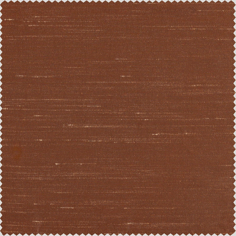 Copper Kettle Vintage Textured Faux Dupioni Silk Custom Curtain - HalfPriceDrapes.com
