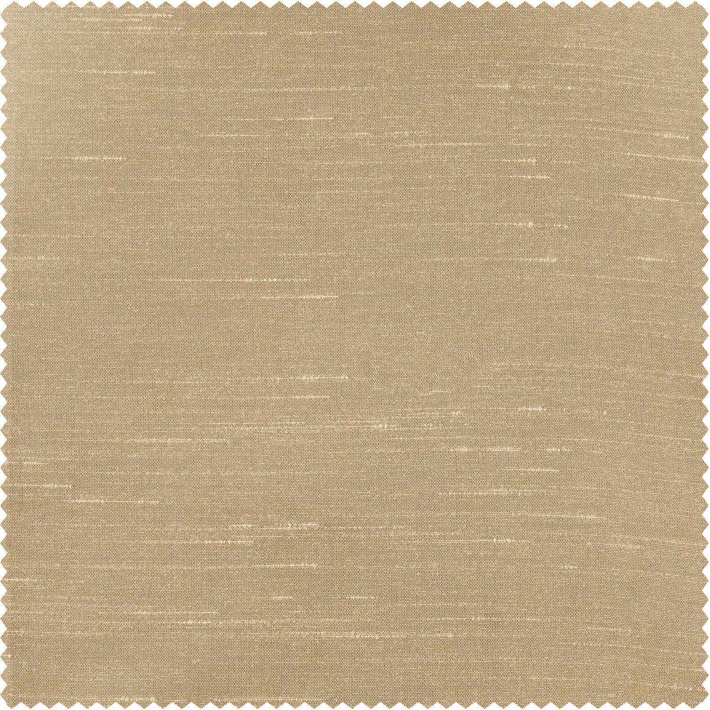 Almond Textured Faux Dupioni Silk Swatch - HalfPriceDrapes.com