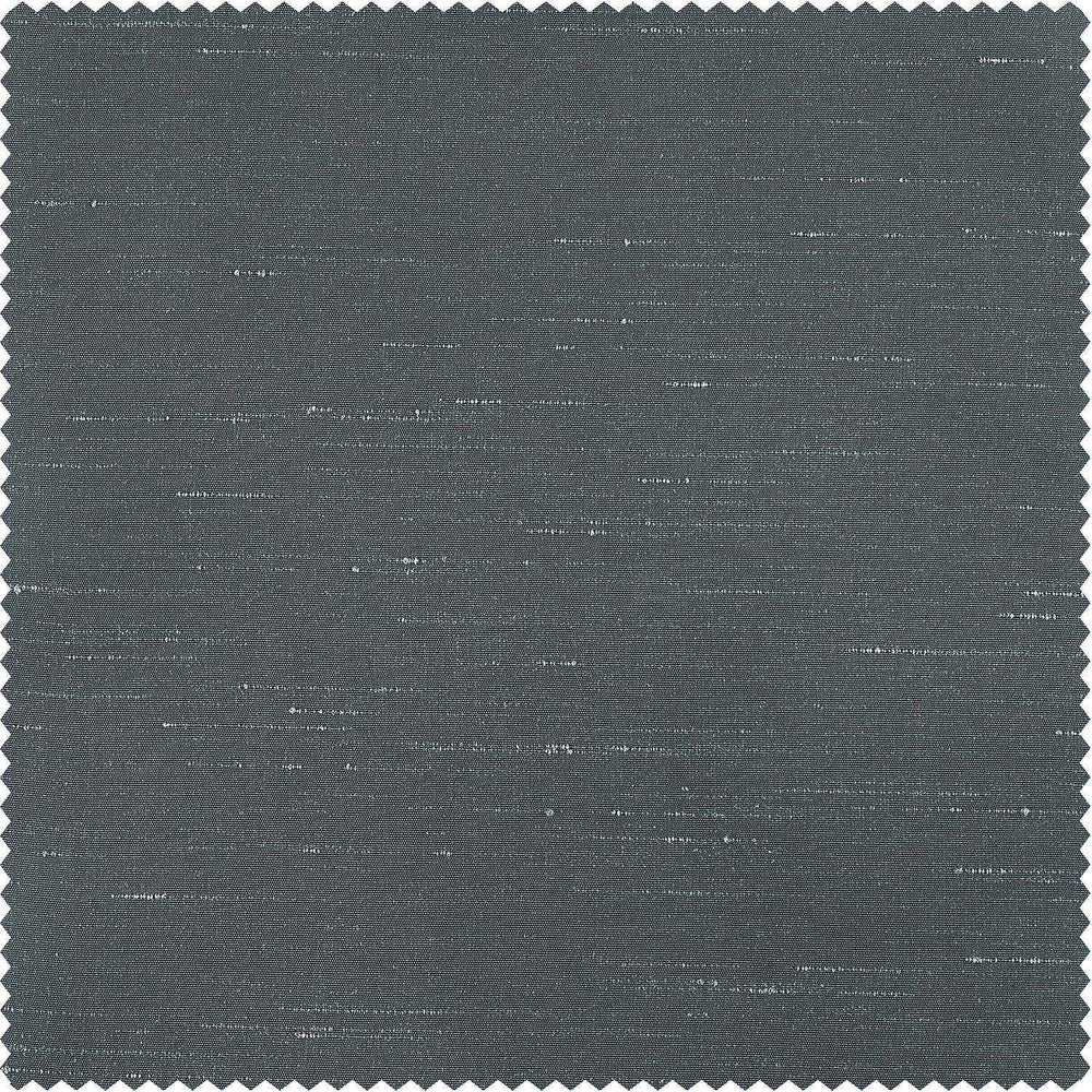 Arrowhead Grey Vintage Textured Faux Dupioni Silk Custom Curtain