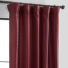 Ruby Vintage Textured Faux Dupioni Silk Curtain - HalfPriceDrapes.com