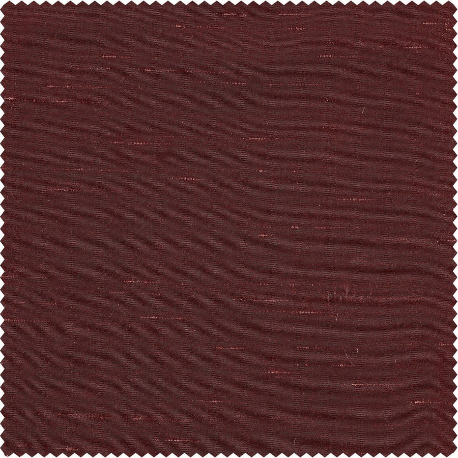 Ruby Vintage Textured Faux Dupioni Silk Custom Curtain - HalfPriceDrapes.com