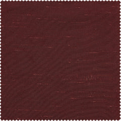 Ruby Vintage Textured Faux Dupioni Silk Blackout Curtain
