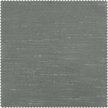 Storm Grey Vintage Textured Faux Dupioni Silk Swatch