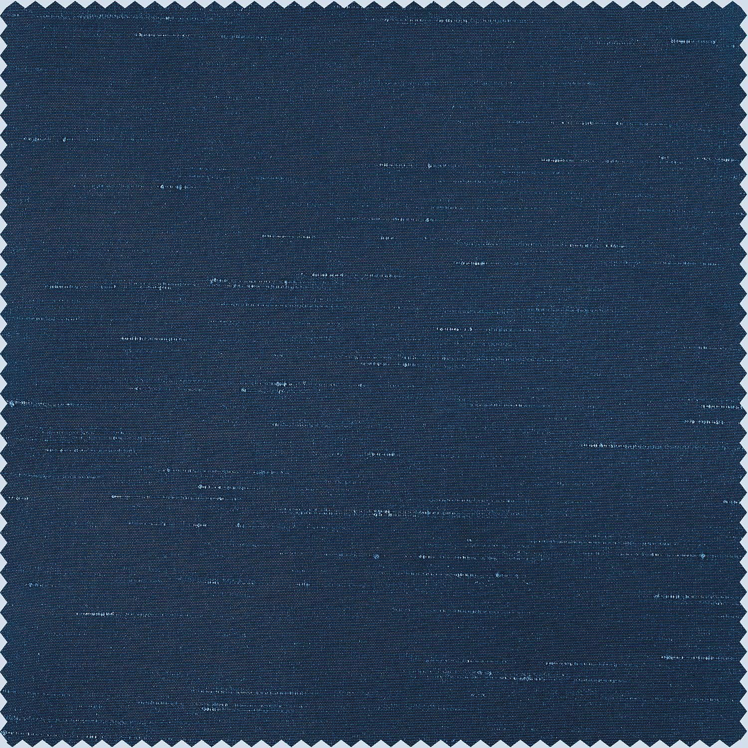 Captain's Blue Vintage Textured Faux Dupioni Silk Swatch