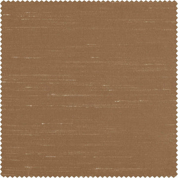 Flax Gold Vintage Textured Faux Dupioni Silk Swatch