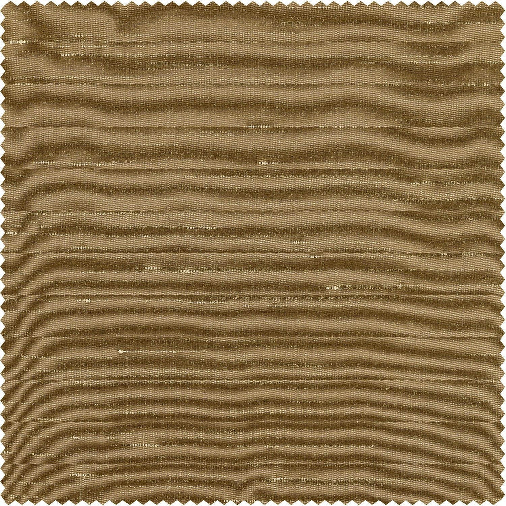 Flax Gold Vintage Textured Faux Dupioni Silk Custom Curtain - HalfPriceDrapes.com