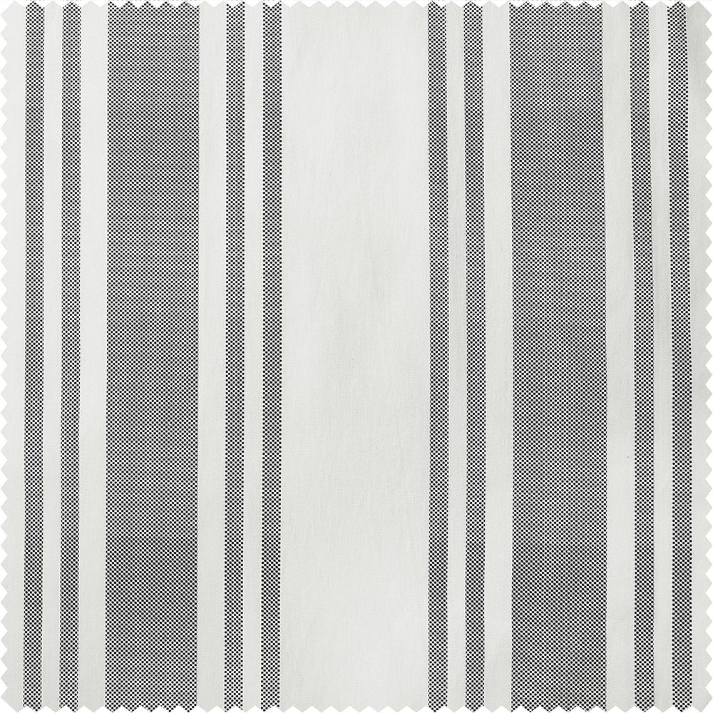 Ticking Stripe Grey Striped Digital Printed Cotton Twill Custom Curtain