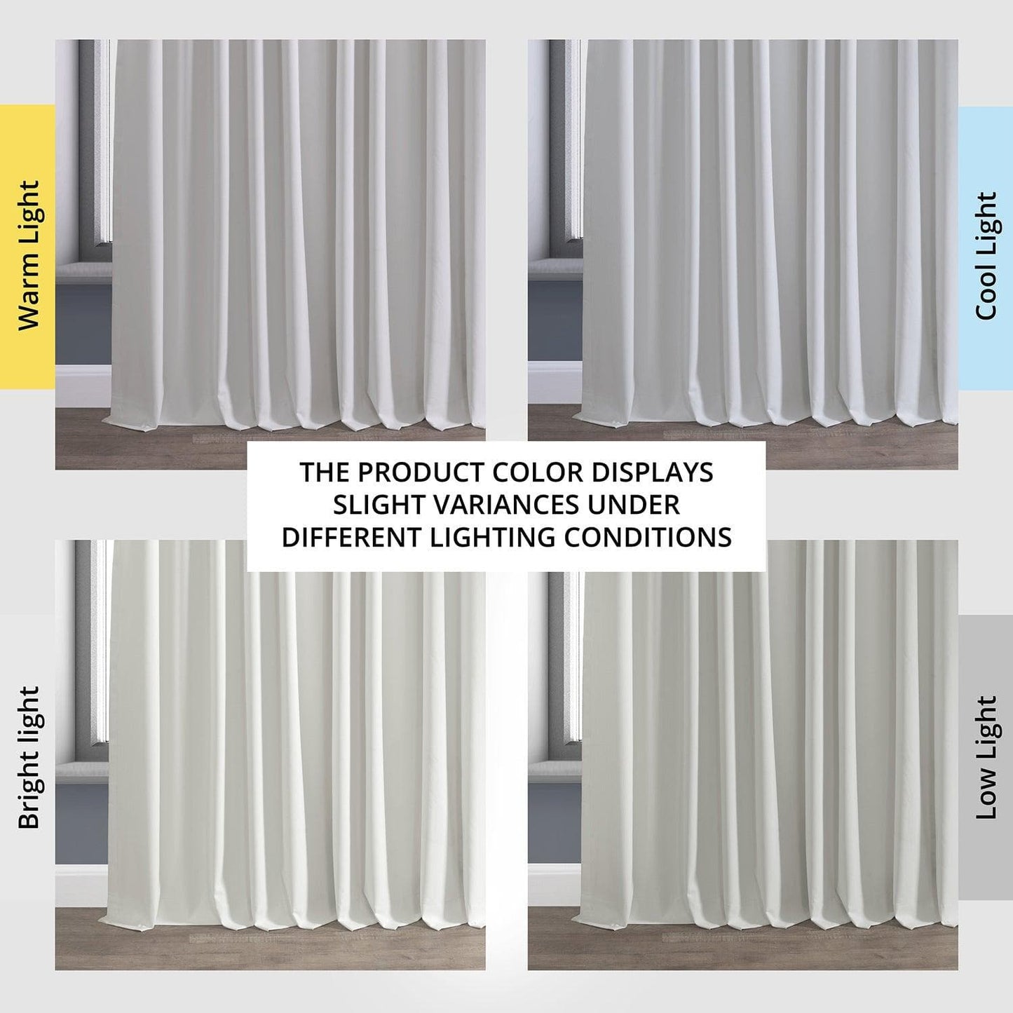 Off White Extra Wide Performance Linen Hotel Blackout Curtain - HalfPriceDrapes.com