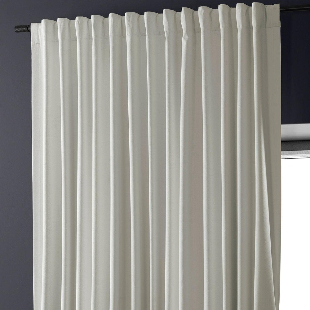 Off White Extra Wide Performance Linen Hotel Blackout Curtain - HalfPriceDrapes.com