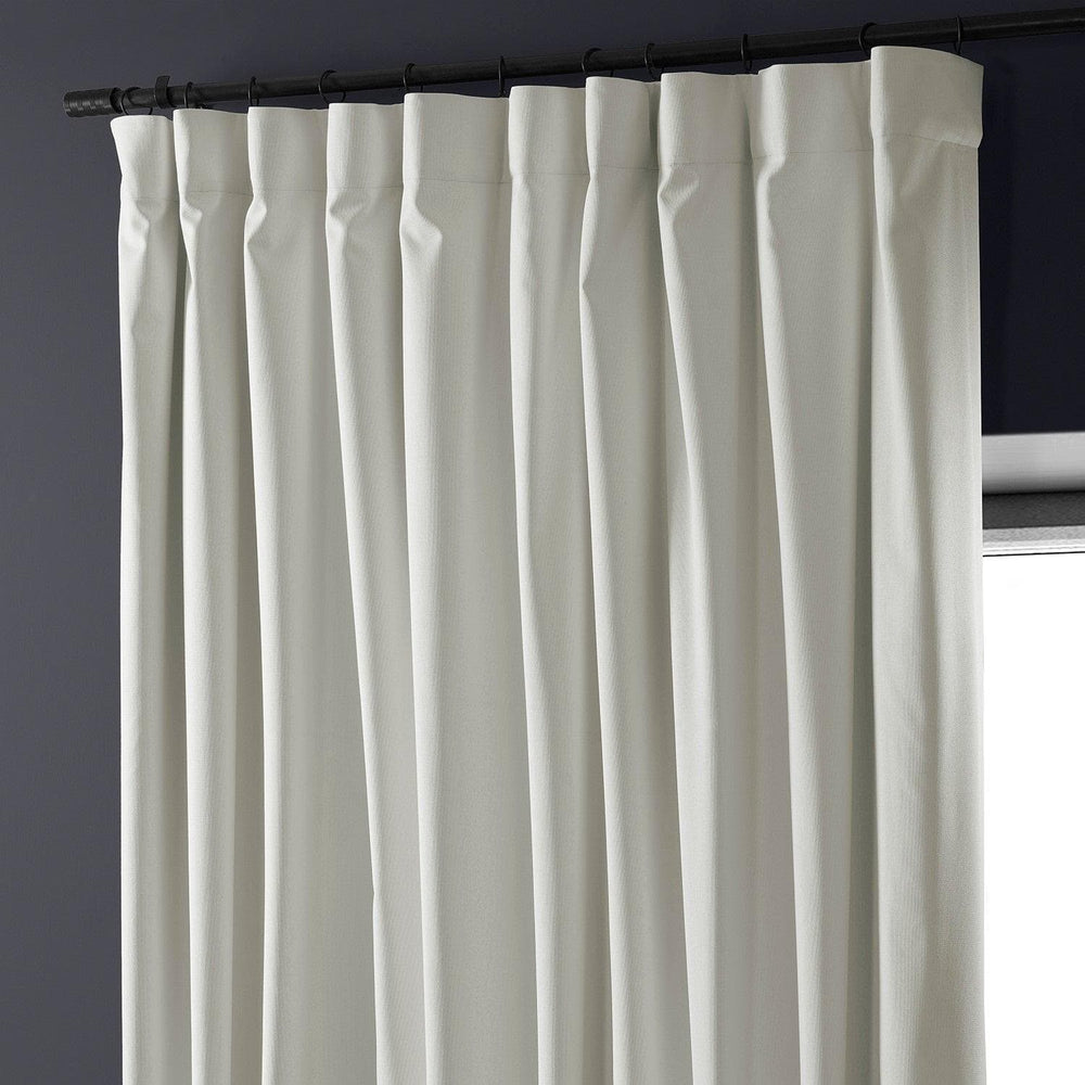 Off White Extra Wide Performance Linen Hotel Blackout Curtain - HalfPriceDrapes.com