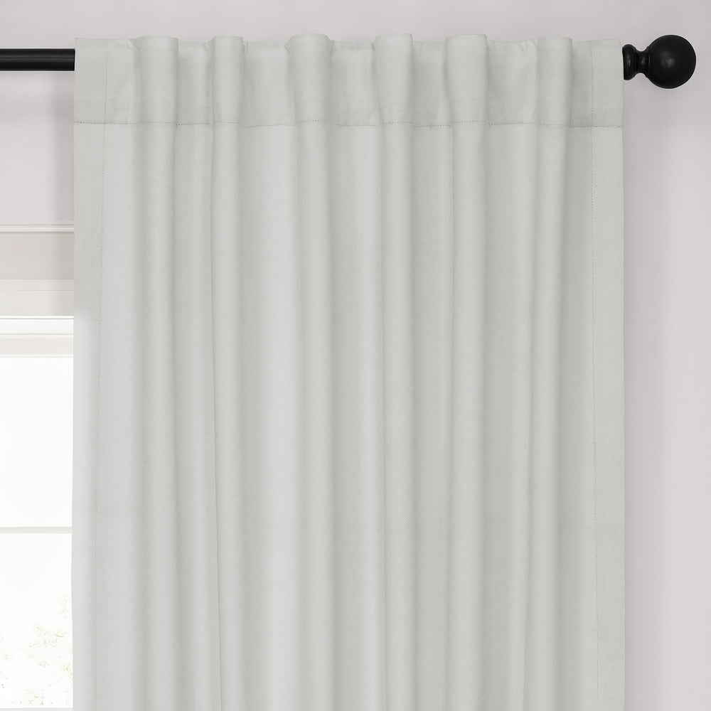 Off White Performance Linen Hotel Blackout Curtain