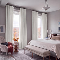 Off White Performance Linen Hotel Blackout Curtain