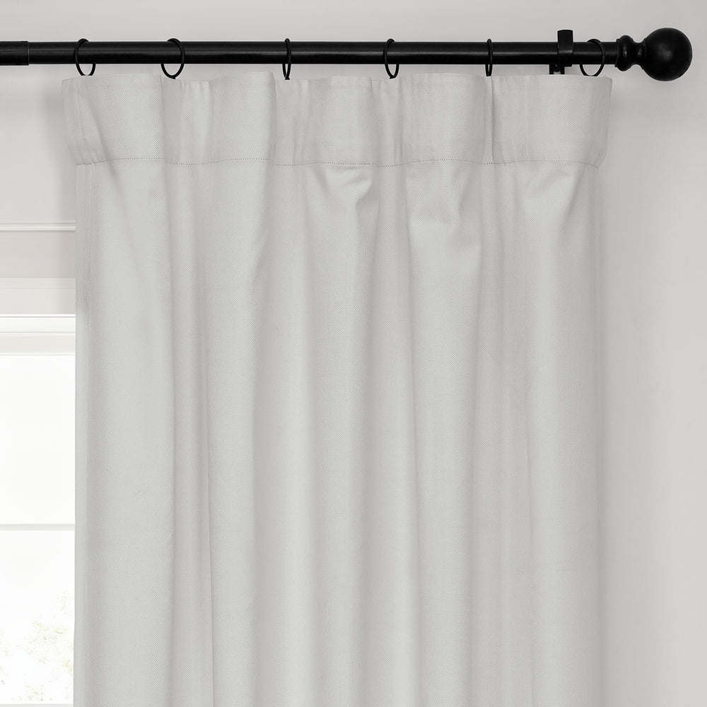 Off White Performance Linen Hotel Blackout Curtain
