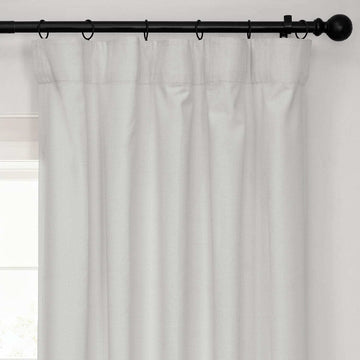 Off White Performance Linen Hotel Blackout Curtain