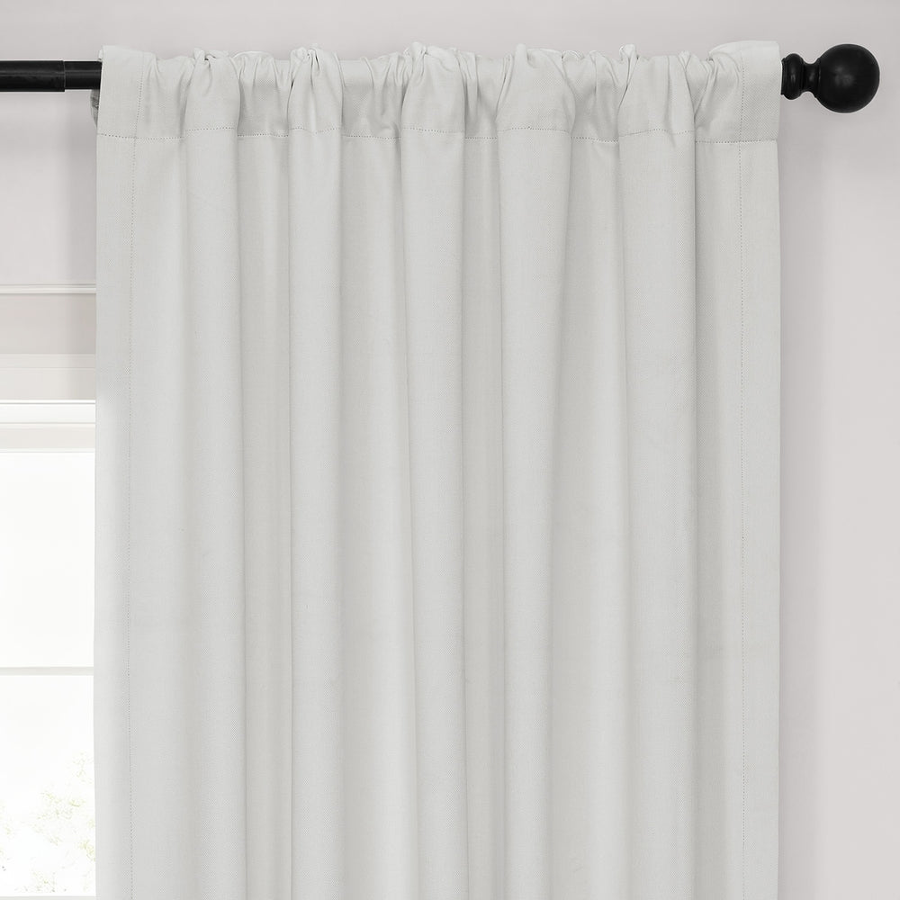 Off White Performance Linen Hotel Blackout Curtain
