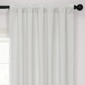 Off White Performance Linen Hotel Blackout Curtain