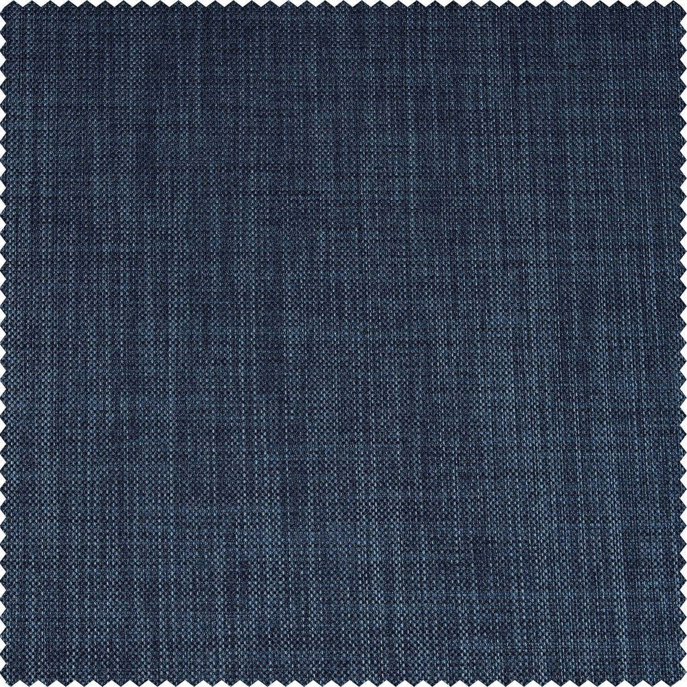 Dark Blue Performance Linen Hotel Blackout Swatch - HalfPriceDrapes.com