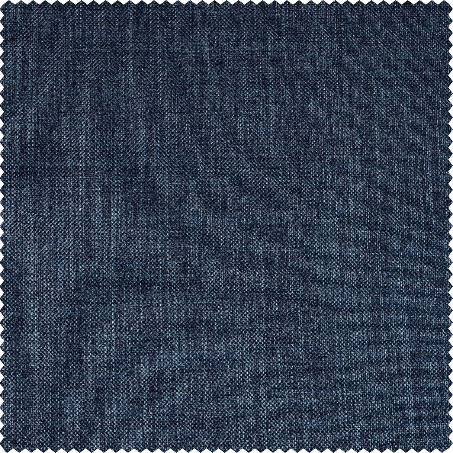 Dark Blue Performance Linen Hotel Blackout Swatch - HalfPriceDrapes.com