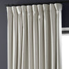 Warm White Extra Wide Performance Linen Hotel Blackout Curtain - HalfPriceDrapes.com