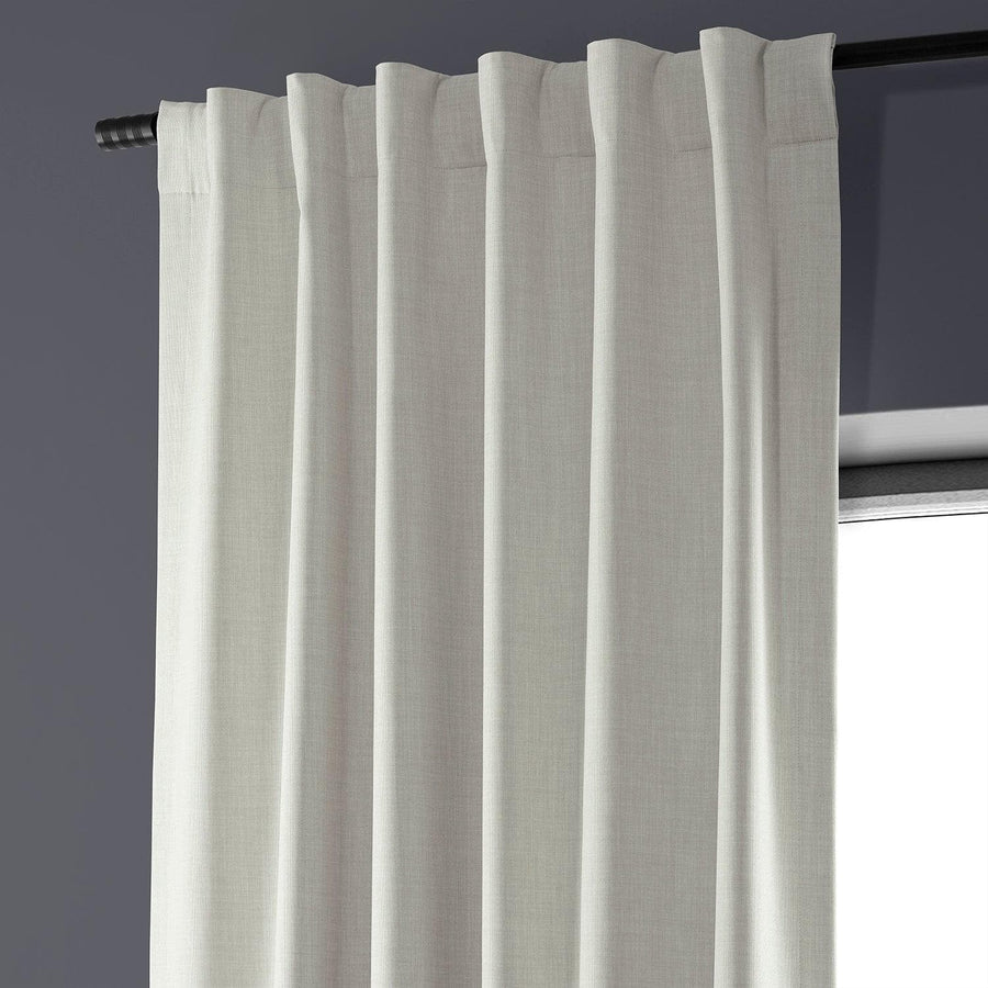 Warm White Performance Linen Hotel Blackout Curtain - HalfPriceDrapes.com