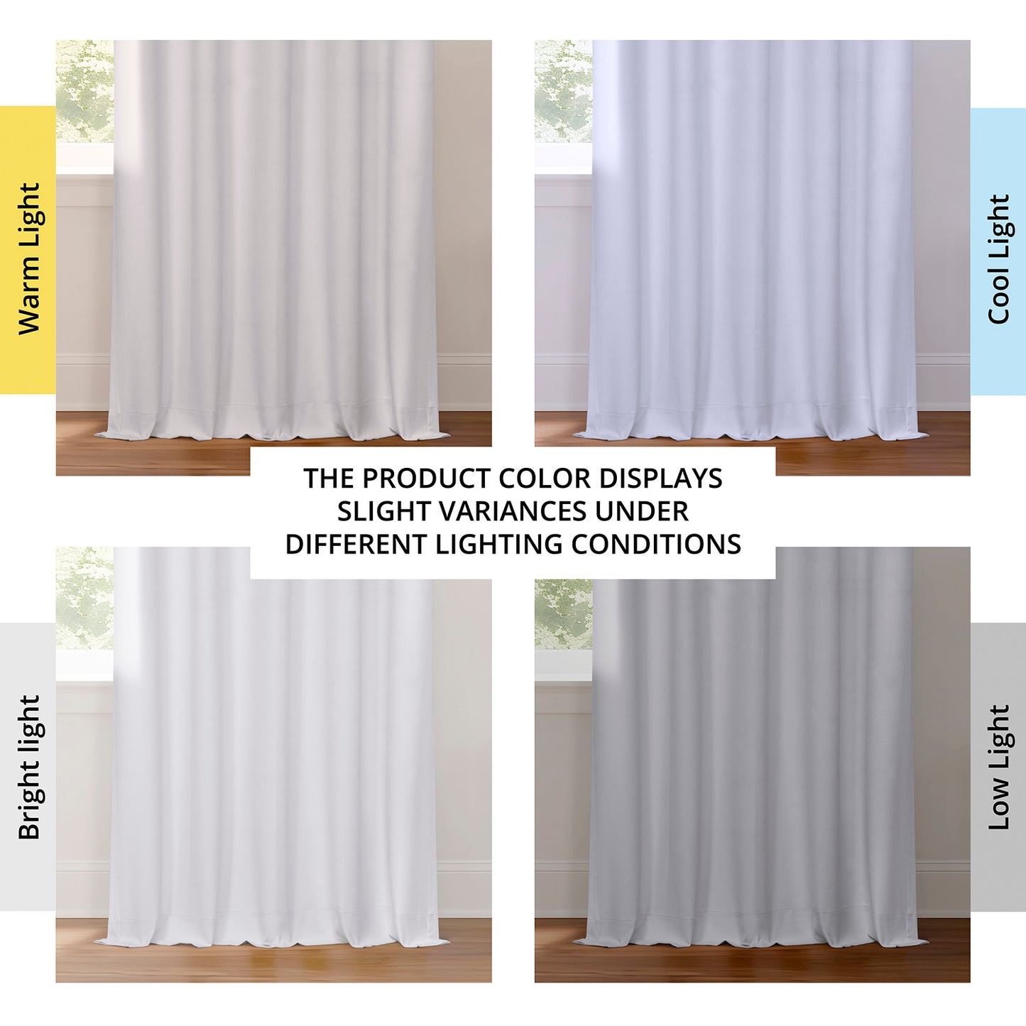 White Grommet Performance Linen Hotel Blackout Curtain