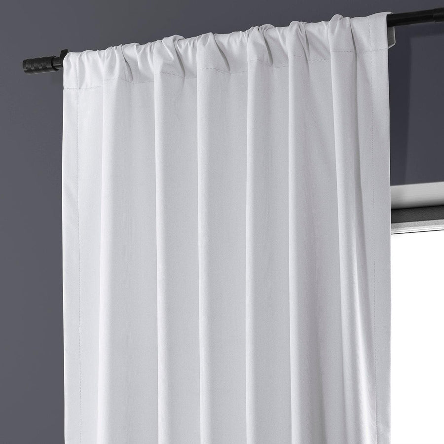White Performance Linen Hotel Blackout Curtain - HalfPriceDrapes.com