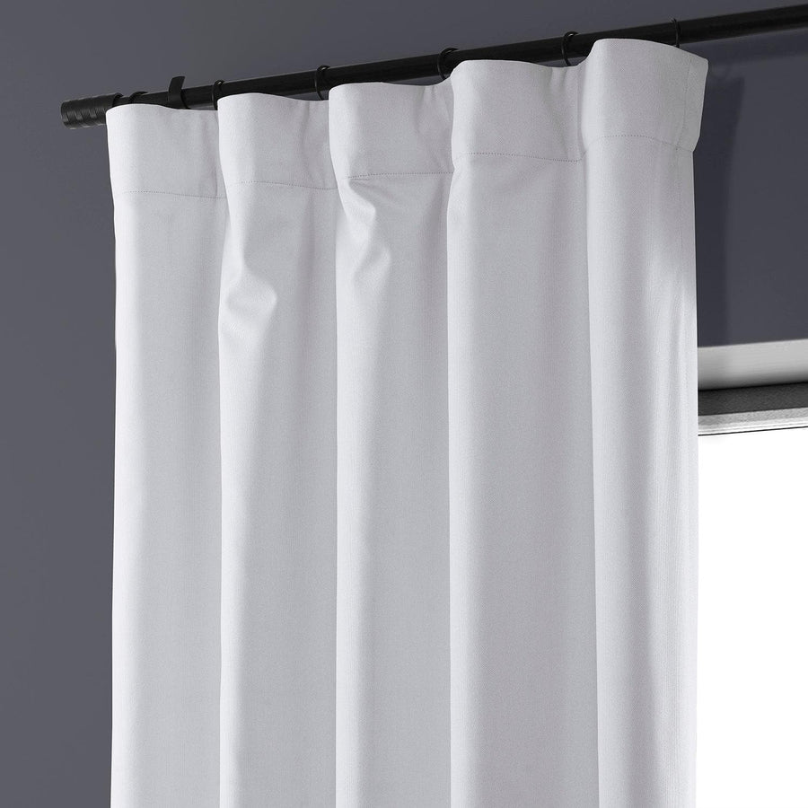 White Performance Linen Hotel Blackout Curtain - HalfPriceDrapes.com