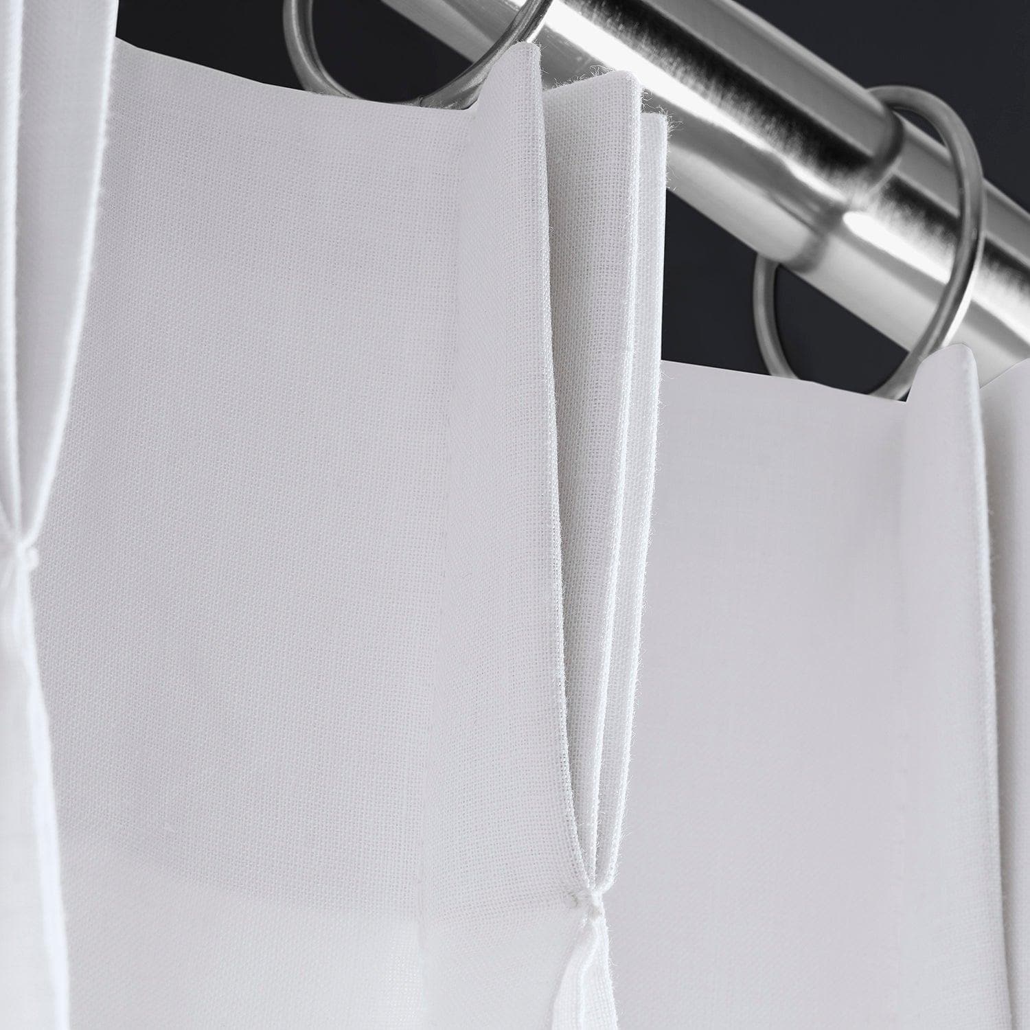 White French Pleat Parisian Linen Curtain - HalfPriceDrapes.com