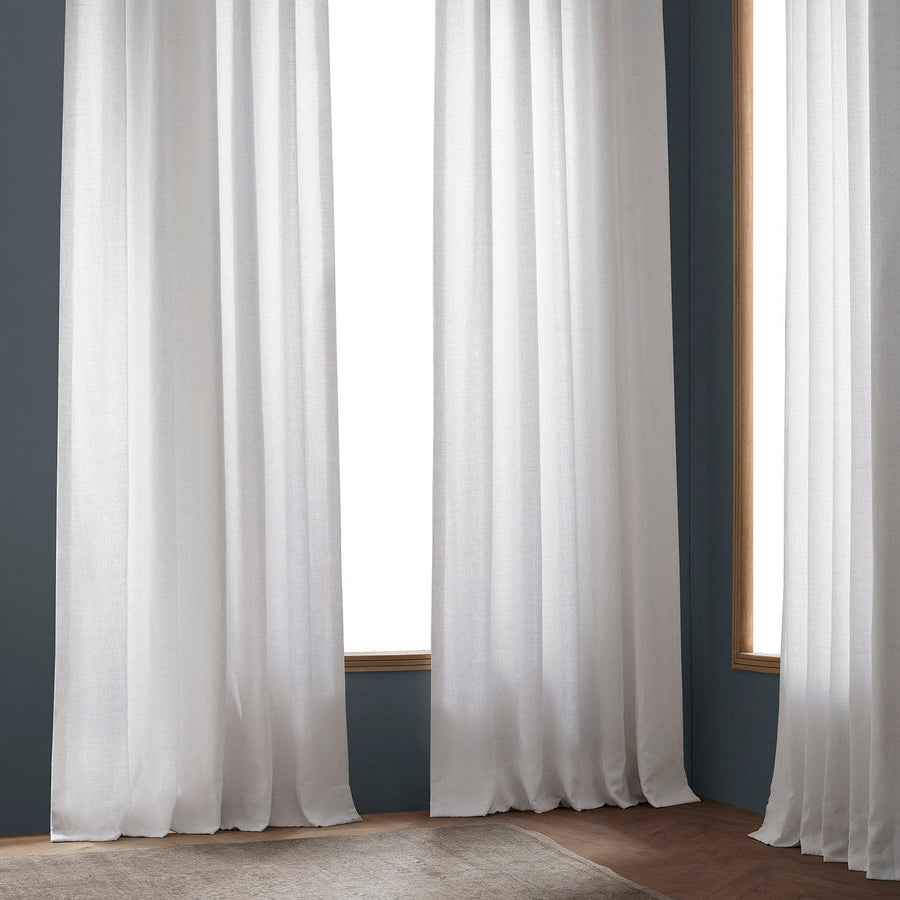 White French Pleat Parisian Linen Curtain - HalfPriceDrapes.com